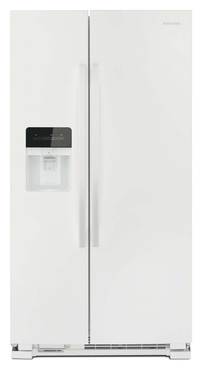 Réfrigérateur Amana de 33 21 pi³ à compartiments juxtaposés - blanc - ASI2175GRW | Amana 33 21 Cu. Ft. Side-by-Side Refrigerator - White - ASI2175GRW