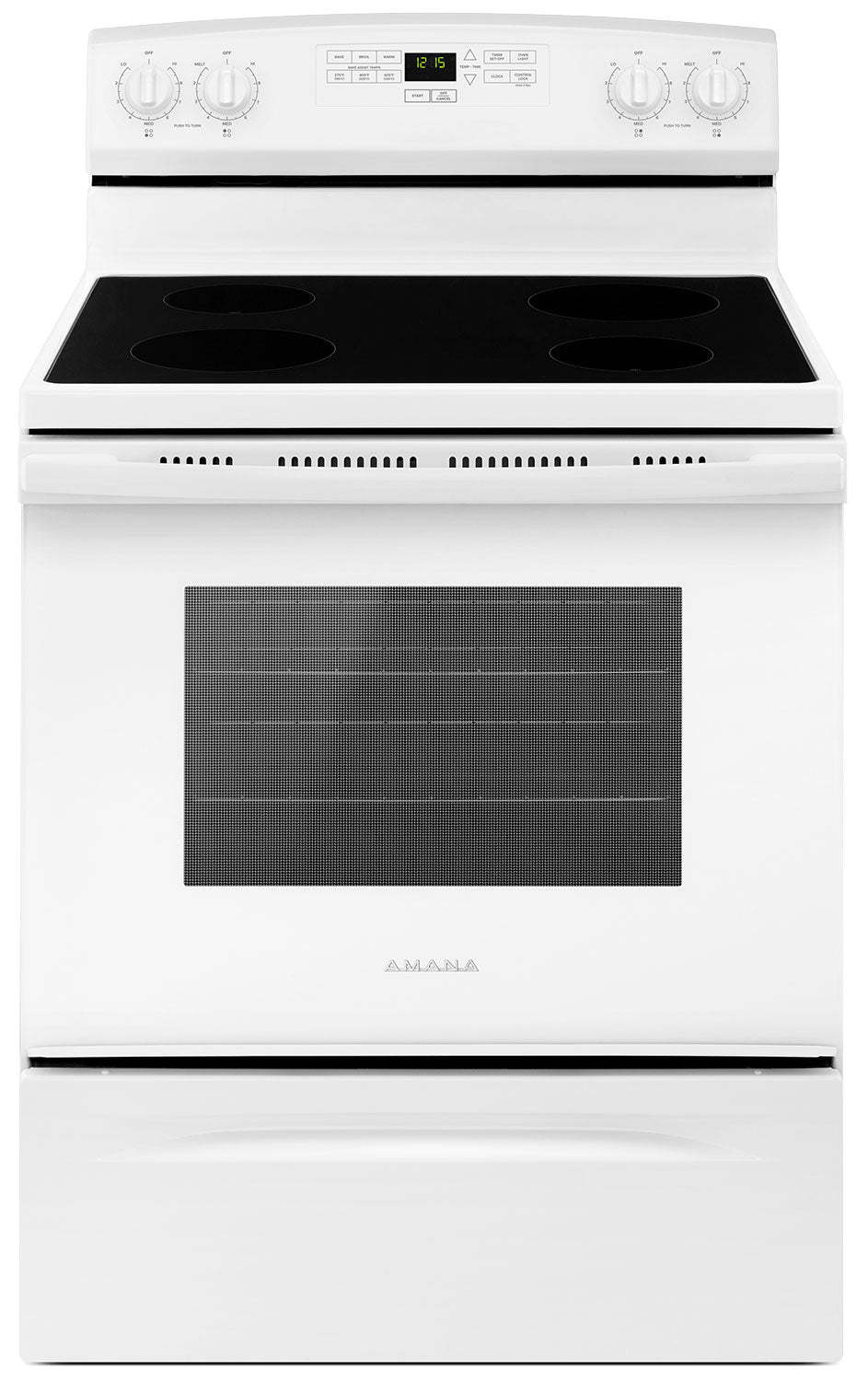 Amana 4,8 Cu. Fort. Cuisinière électrique - Blanc - YAER6303MFW | Cuisinière électrique Amana de 4,8 pi³ - blanche - YAER6303MFW