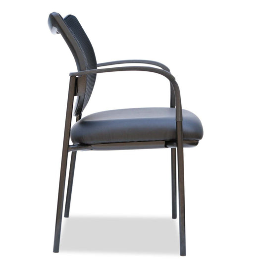 Fauteuil d'invité en mailles et siège en tissu TygerClaw mi-dossier