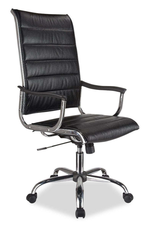 Tygerclaw High Back Bonded Leather Office Chair | Chaise de bureau TygerClaw en cuir contrecollé à dossier haut