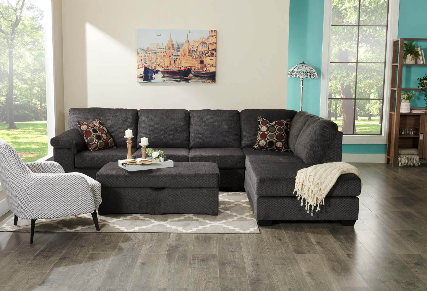 Ancient City Of Varanasi 28x42 Wall Art Frame And Fabric Panel| Ancient City Of Varanasi 28 po x 42 po : Cadre d'art mural et panneau de tissu|D44GAH24