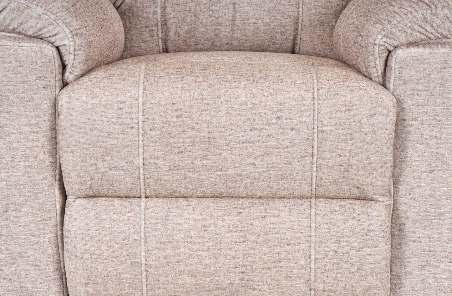Fauteuil à inclinaison électrique Dawson de 40 po fabriqué au Canada en tissu avec port USB - beige