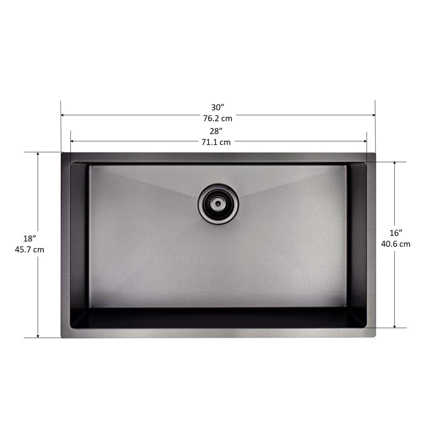 Ancona Prestige Series 30 Undermount Residential Kitchen Sink - AN-3310|Évier de cuisine résidentiel sous plan Ancona de série Prestige de 30 po - AN-3310|D77GJFQV