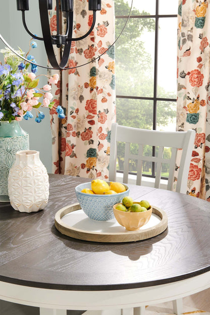 Dena 5pc Counter-Height Dining Set with Table & Chairs, 42-60W Extension, Round  - Dove Grey | Ensemble de salle à manger Dena 5 pièces de hauteur comptoir avec table ronde, rallonge de 42 po à 60 po (L) et chaises - gris tourterelle