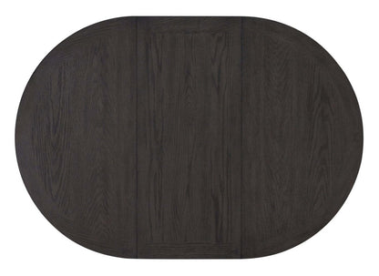 Table de salle à manger à hauteur de comptoir Dena avec rallonge de 42 à 60 W, ronde - Gris tourterelle | Table de salle à manger ronde Dena de 42 po à 60 po (L) de hauteur comptoir et avec rallonge - gris tourterelle