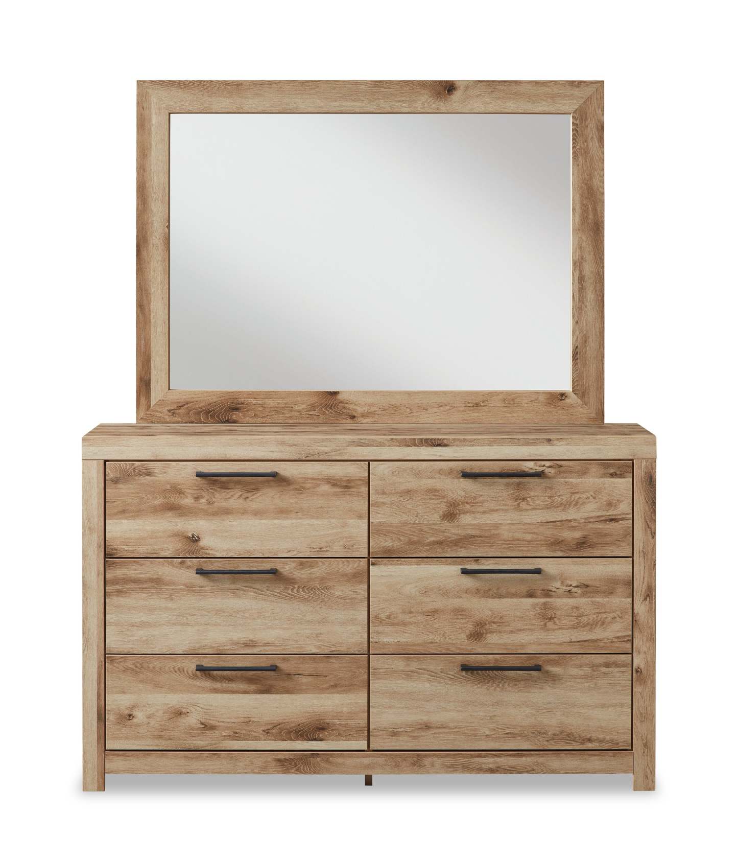 Commode à 6 tiroirs pour chambre à coucher Derekson, 58,7 L x 36,4 H - Naturel | Commode Derekson de 58,7 po (L) x 36,4 po (H) à 6 tiroirs pour la chambre à coucher - naturelle