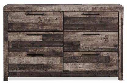 Commode à 6 tiroirs pour chambre à coucher Derekson, 58,7 L x 36,4 H - Gris | Commode Derekson de 58,7 po (L) x 36,4 po (H) à 6 tiroirs pour la chambre à coucher - grise