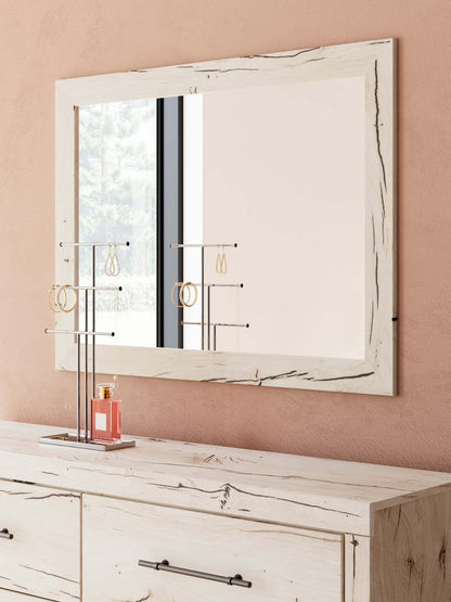 Miroir de commode de chambre à coucher Derekson - Blanc rustique | Miroir de commode de chambre à coucher Derekson - blanc rustique