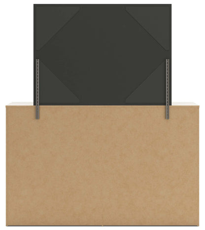 Miroir de commode de chambre à coucher Derekson - Blanc rustique | Miroir de commode de chambre à coucher Derekson - blanc rustique