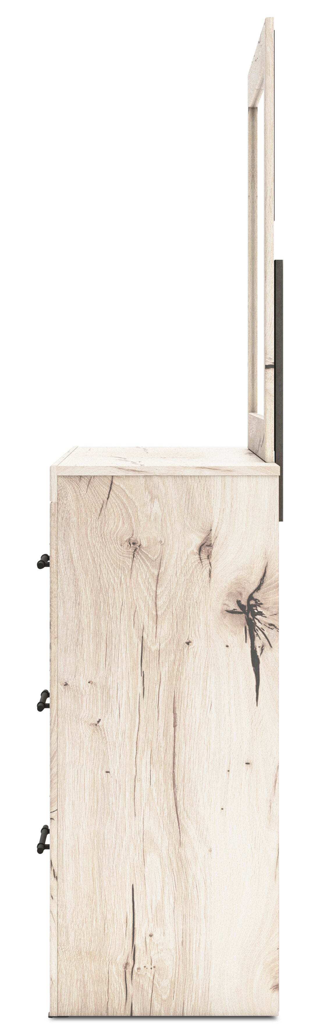 Miroir de commode de chambre à coucher Derekson - Blanc rustique | Miroir de commode de chambre à coucher Derekson - blanc rustique