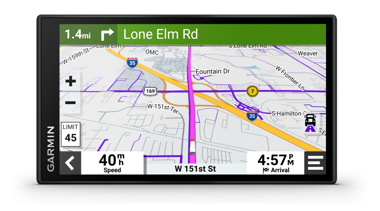 Garmin Dēzl™ Otr610 6 Navigateur GPS pour Camion - Caméra de Tableau de Bord avec Itinéraires Personnalisés et Écran Tactile de 6”