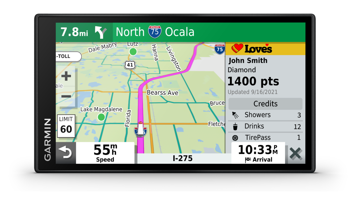 Garmin Dēzl™ Otr610 6 Navigateur GPS pour Camion - Caméra de Tableau de Bord avec Itinéraires Personnalisés et Écran Tactile de 6”