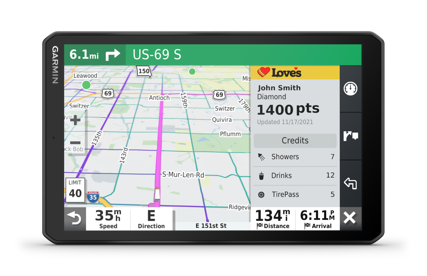 Garmin Dēzl™ Otr810 8 GPS de navigation pour camions - Caméra de tableau de bord avec itinéraire personnalisé et écran tactile de 8 pouces | Garmin Dēzl™ Otr810 GPS de navigation pour camions de 8 - Caméra de tableau de bord avec itinéraire