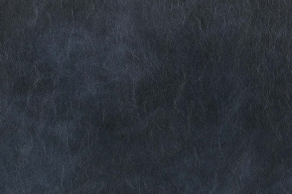 Causeuse inclinable Kory en tissu apparence cuir – bleu foncé