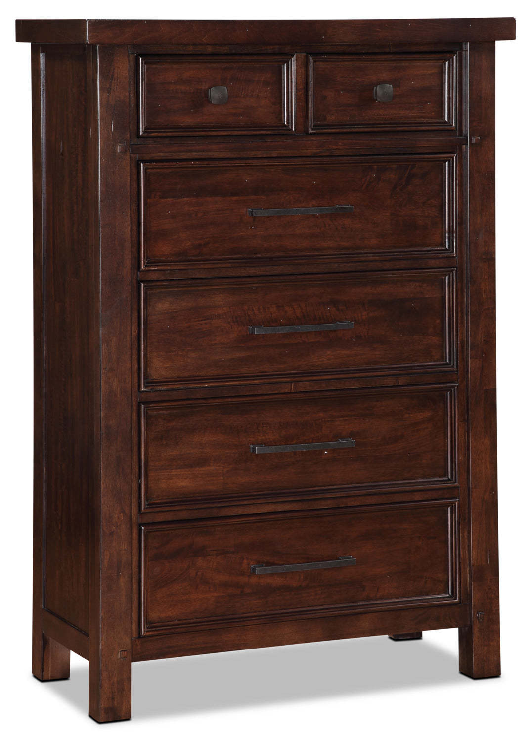 Ensemble lit et coffre Sonoma 4 pièces très grand lit et commode – Brun foncé|Ensemble de chambre à coucher Sonoma 4 pièces avec très grand lit et commode verticale - brun foncé