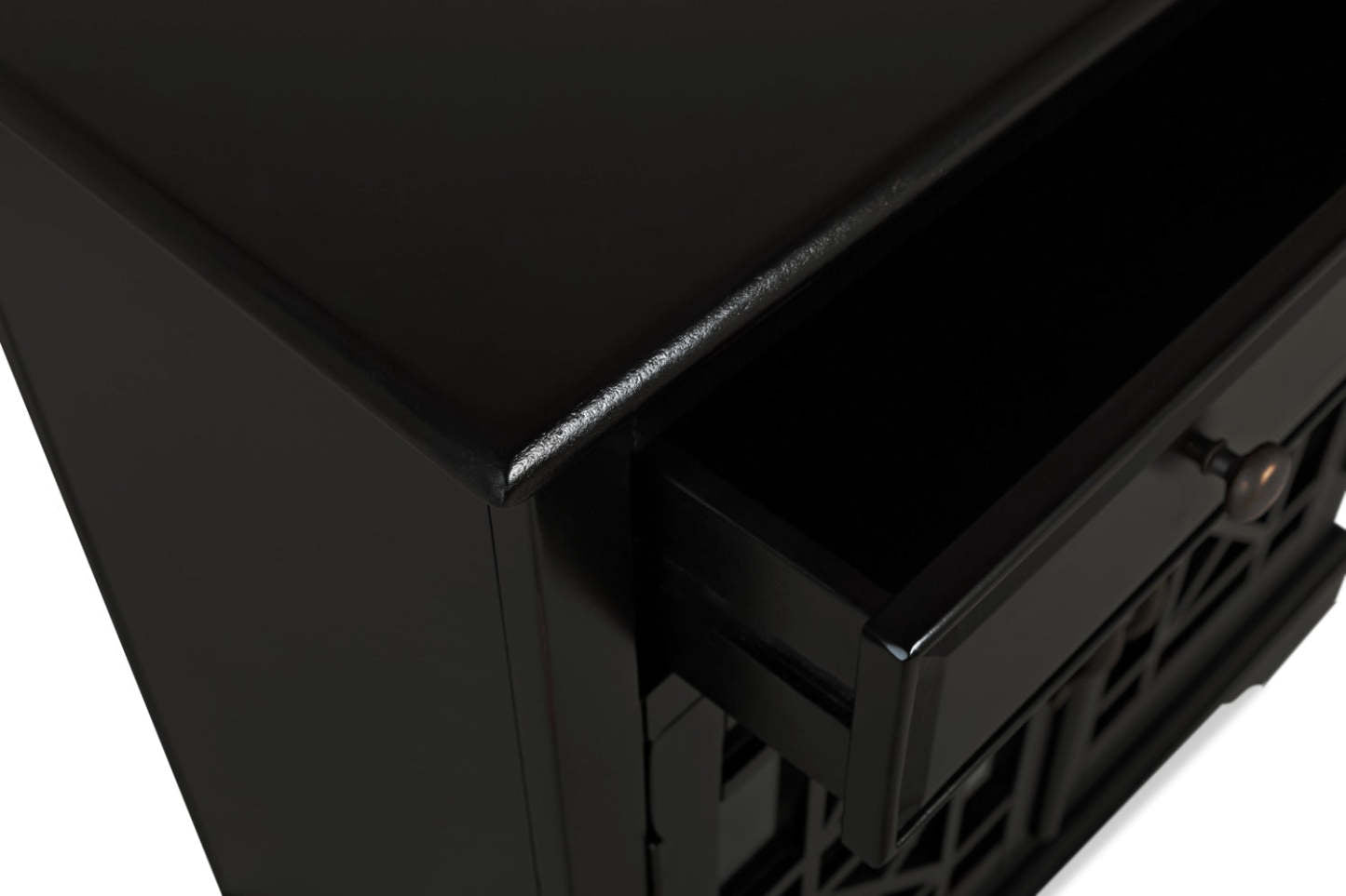 Marseille 32 Accent Cabinet with Drawer - Black|Armoire décorative Marseille de 32 po avec tiroir - noire