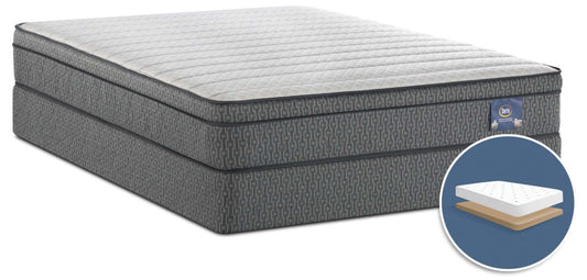 Serta Always Comfort® Alberto Euro-Top Low-Profile Full Mattress Set|Ensemble matelas à Euro-plateau à profil bas Alberto Toujours Confortable de Serta pour lit double