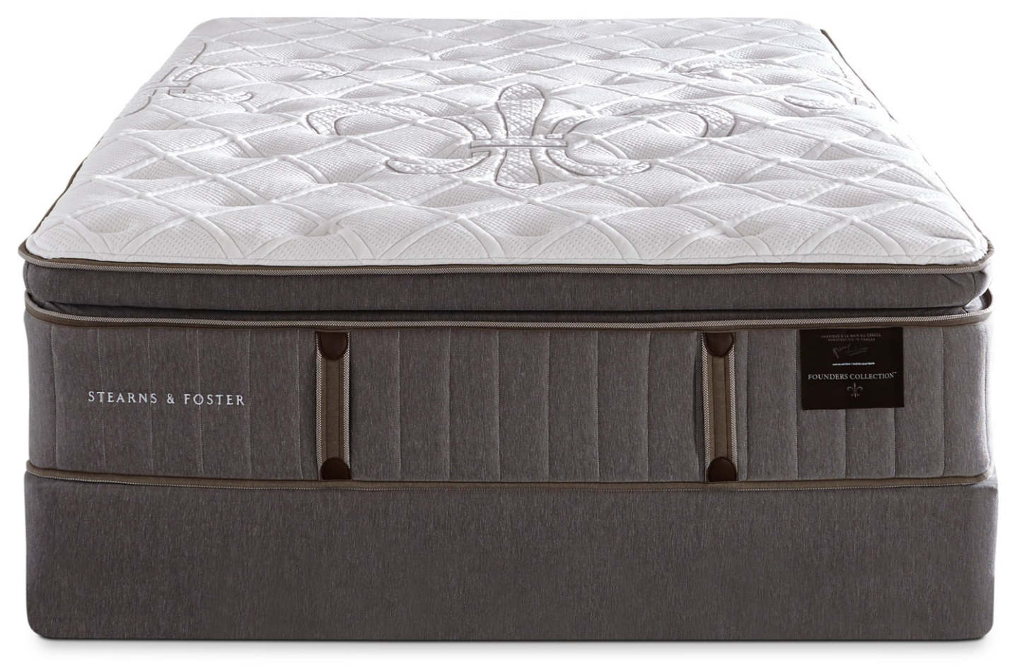Ensemble matelas à plateau européen Eastminster Plush de Stearns &amp; Foster pour lit double