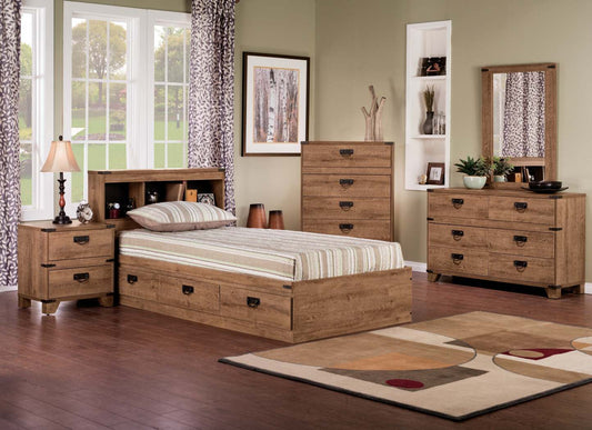 Driftwood Mates 7-Piece Full Bedroom Package|Ensemble de chambre à coucher Driftwood 7 pièces avec lit matelot double|DRFTFMP7