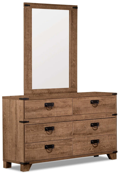 Commode à 6 tiroirs Driftwood pour enfants, 48,58 W - Marron | Commode Driftwood de 48,58 po (L) à 6 tiroirs pour enfant - marron