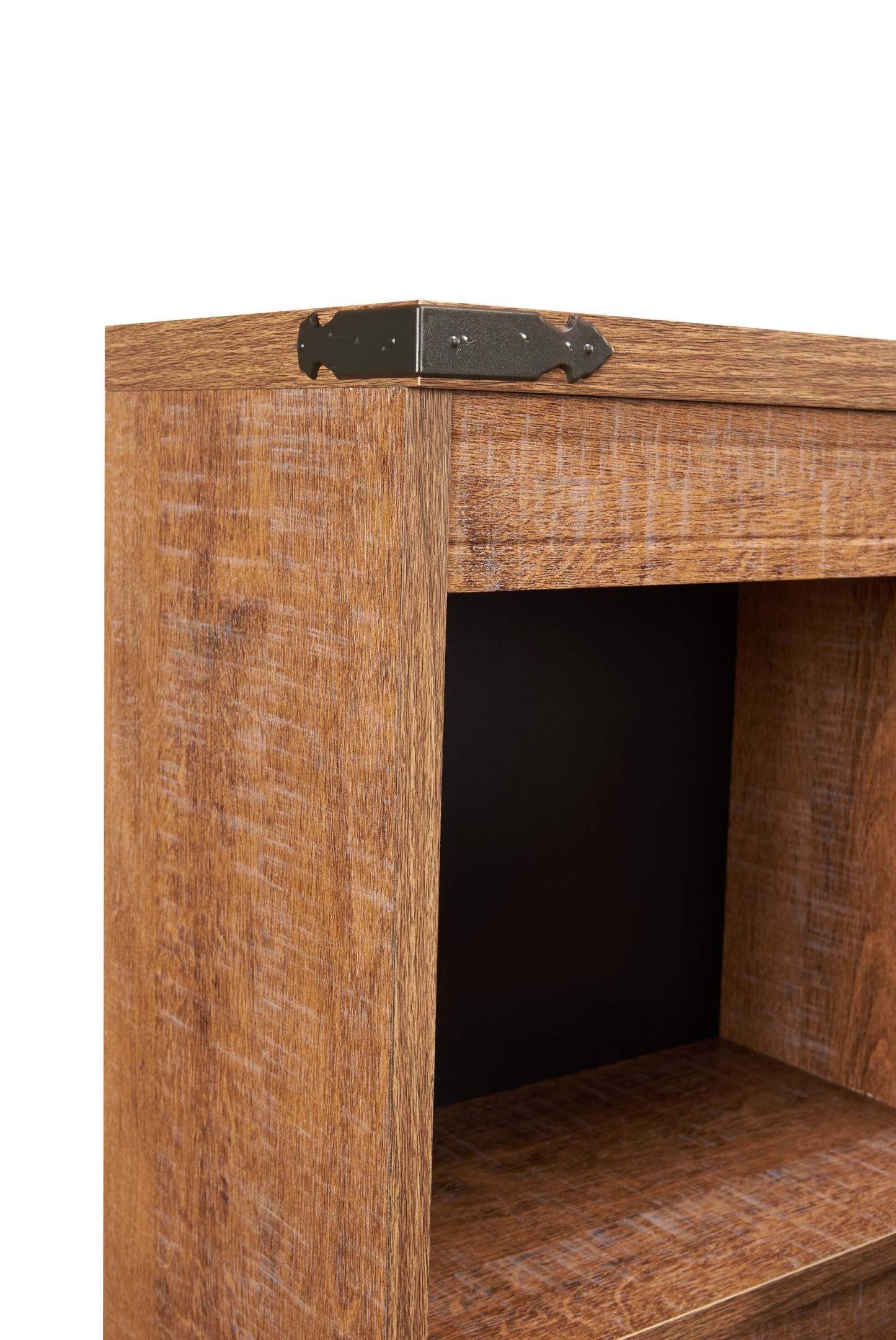 Ensemble de lit Mates en bois flotté avec tête de lit bibliothèque pour enfants, marron - Taille simple | Ensemble lit matelot et tête de lit bibliothèque Driftwood pour enfants, brun - format lit simple