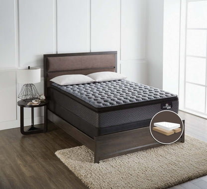 Serta® iCollection® Senna Firm Euro-Top Split Queen Mattress Set|Ensemble matelas ferme à Euro-plateau divisé Senna iCollection de Serta pour grand lit