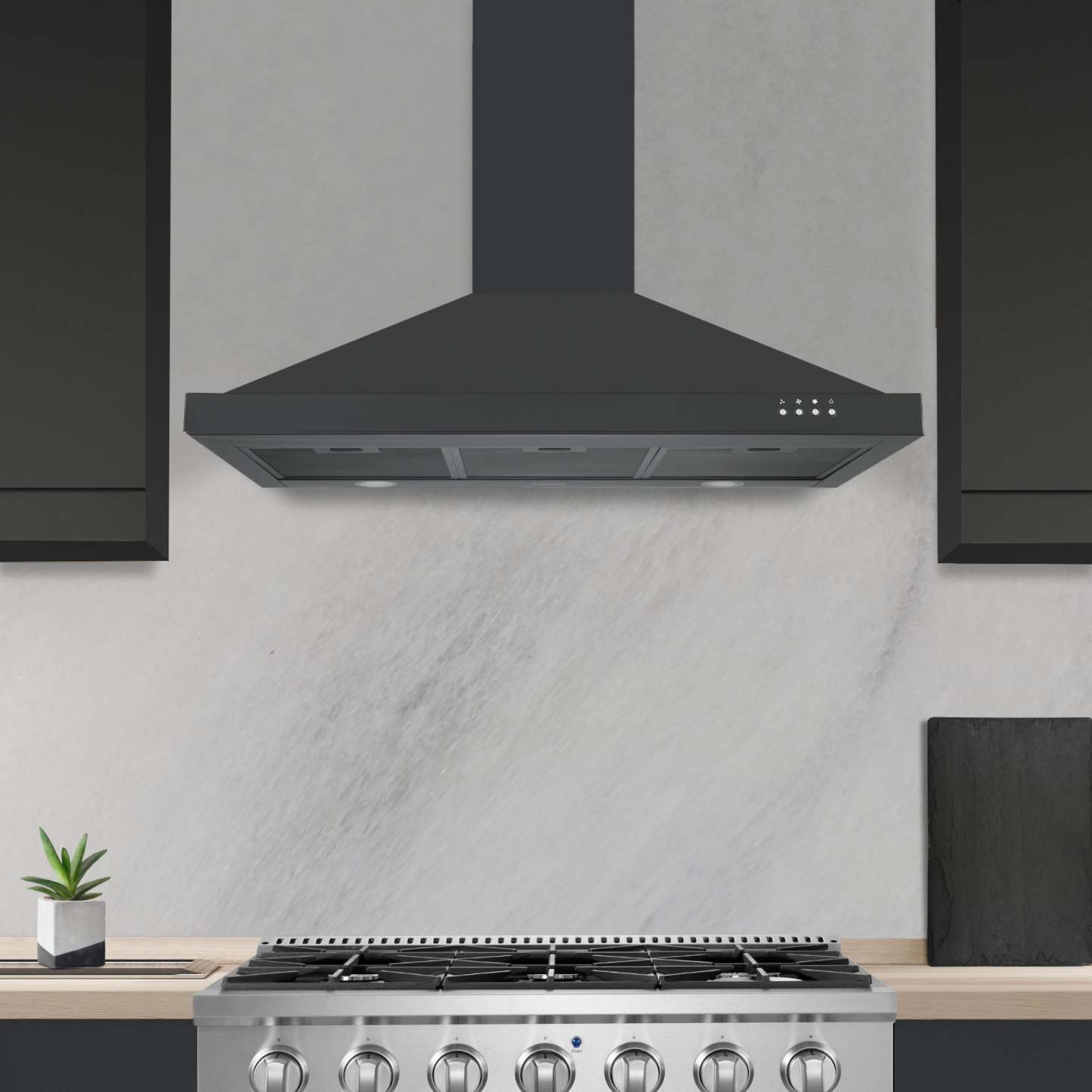 Hotte de cuisine murale convertible Ancona 36 - AN-17017BSS | Hotte de cuisinière murale convertible Ancona de 36 po - AN-17017BSS | D77GR7OV