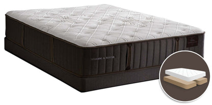 Ensemble matelas ferme divisé Finsbury de Stearns &amp; Foster pour grand lit
