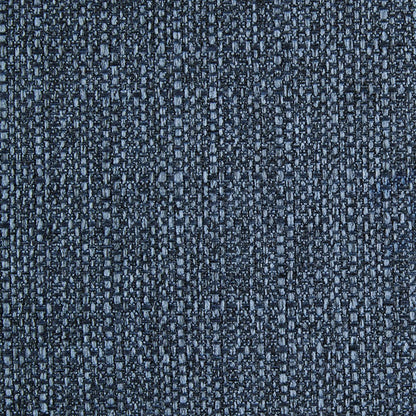 Chaise de salle à manger Eden avec tissu d'apparence lin, métal - Bleu | Chaise de salle à manger Eden en tissu d'apparence lin et en métal - bleue