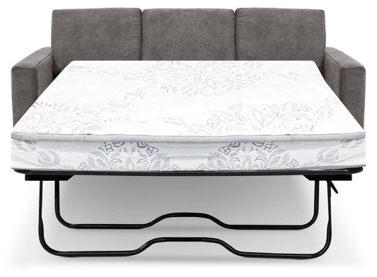 Becca Chenille Full-Size Sofa Bed – Grey|Sofa-lit double Becca en chenille – gris