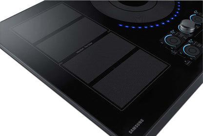 Surface de cuisson à induction intelligente Samsung de 36 po à 5 éléments avec zone polyvalente et technologie de flamme virtuelle™ - Noir Sta…