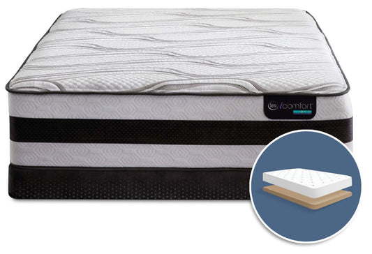 Serta iComfort® Hybrid Valentine Firm Low-Profile Mattress Set|Ensemble matelas ferme à profil bas Valentine Hybride iComfort de Serta pour très grand lit