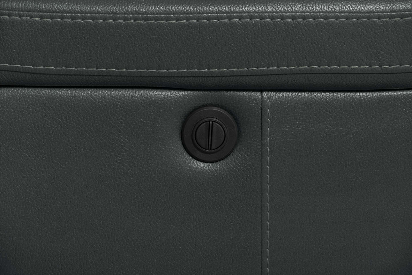 Fauteuil à inclinaison électrique Leo de 41 po en tissu d’apparence cuir - gris