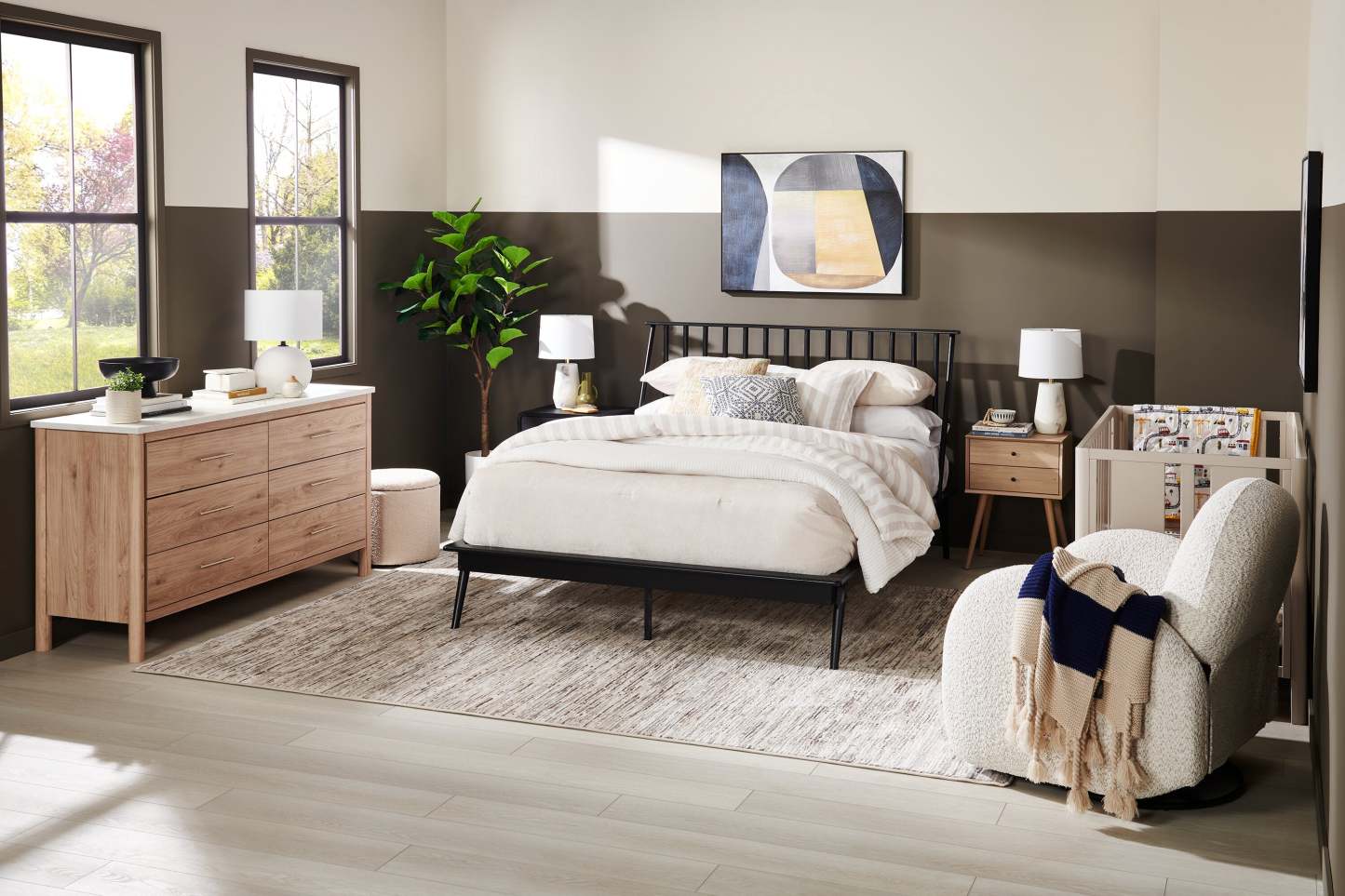 Kort &amp; Co. Elara 18 Lampe de table en céramique en étain blanc | Lampe de table Elara de Kort &amp; Co. de 18 po en céramique étain blanc