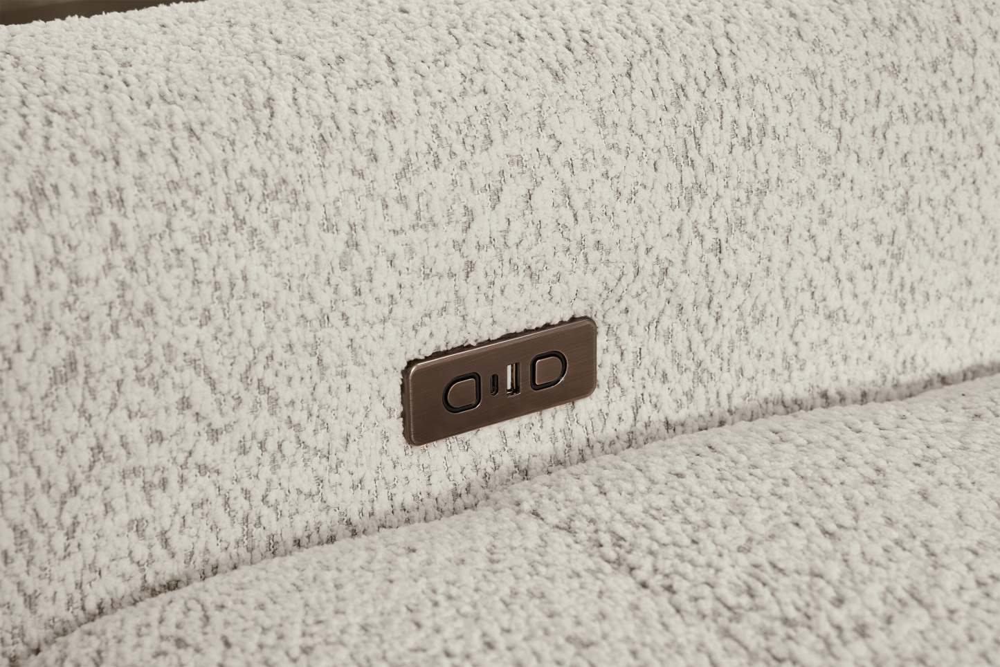 Sofa sectionnel modulaire à coulissement électrique de droite Elevate de Scott Living 7 pièces en tissu de chenille avec rangement - beige