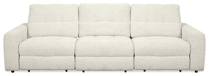 Canapé modulaire Elevate de Scott Living de 115 po en tissu en chenille avec coulissement électrique - beige