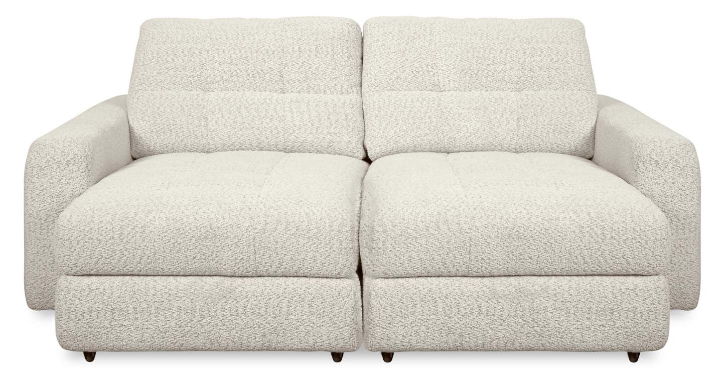 Causeuse modulaire Elevate de Scott Living de 82 po en tissu en chenille avec coulissement électrique - beige