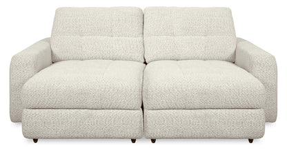 Causeuse modulaire Elevate de Scott Living de 82 po en tissu en chenille avec coulissement électrique - beige