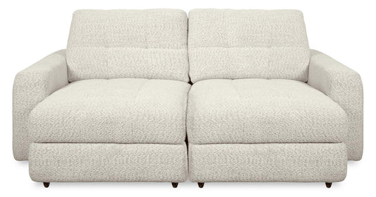 Causeuse modulaire Elevate de Scott Living de 82 po en tissu en chenille avec coulissement électrique - beige