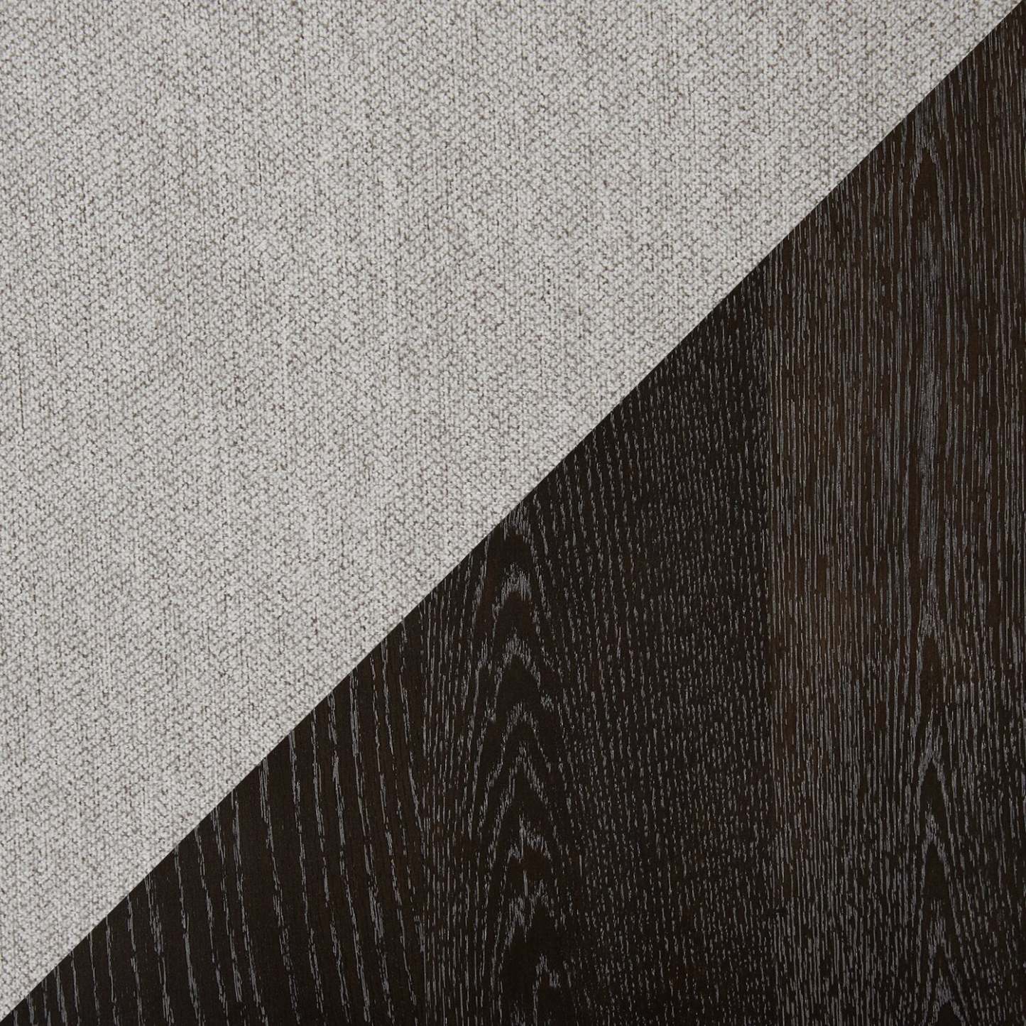 Chaise de salle à manger Emery en tissu de polyester - grise