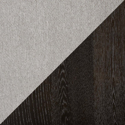 Chaise de salle à manger Emery en tissu de polyester - grise