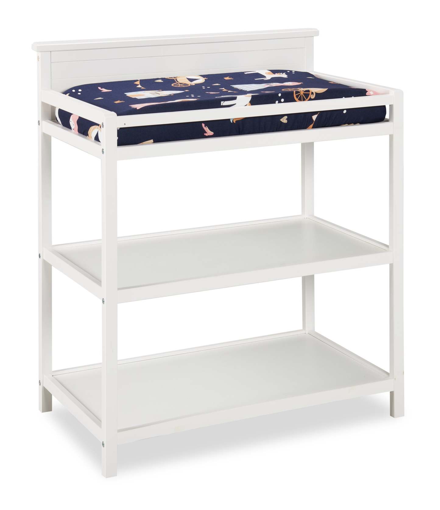 Ensemble de literie pour lit de bébé 3 pièces Emmy - Marine et rose | Literie Emmy 3 pièces pour lit de bébé - bleu marine et rose