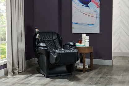 Fauteuil inclinable de massage Panasonic Real Pro ULTRA Prestige™35,4 en cuir synthétique de haute qualité - noir | Fauteuil inclinable de massage en cuir synthétique de haute qualité Real Pro ULTRA Prestige™35,4 de Panasonic - Noir