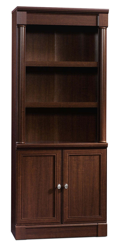 Palladia 29.97 Library Bookcase with Doors - Bibliothèque Palladia de 29,97 po avec portes - cerisier raffiné