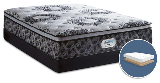 Beautyrest GL5 World Class Axis Euro-Top Firm Low-Profile Queen Mattress Set|Ensemble matelas ferme à Euro-plateau à profil bas GL5 World Class Axis de Beautyrest pour grand lit