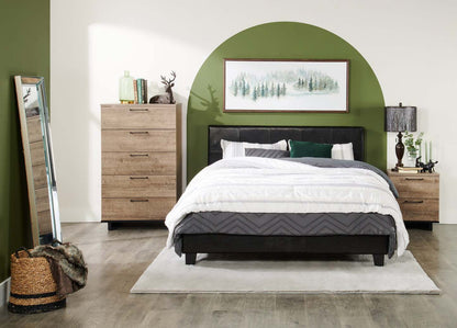 Commode de chambre Everley, 5 tiroirs, 29 L x 49 H - Marron | Commode verticale Everley de 29 po (L) x 49 po (H) à 5 tiroirs pour la chambre à coucher - brune