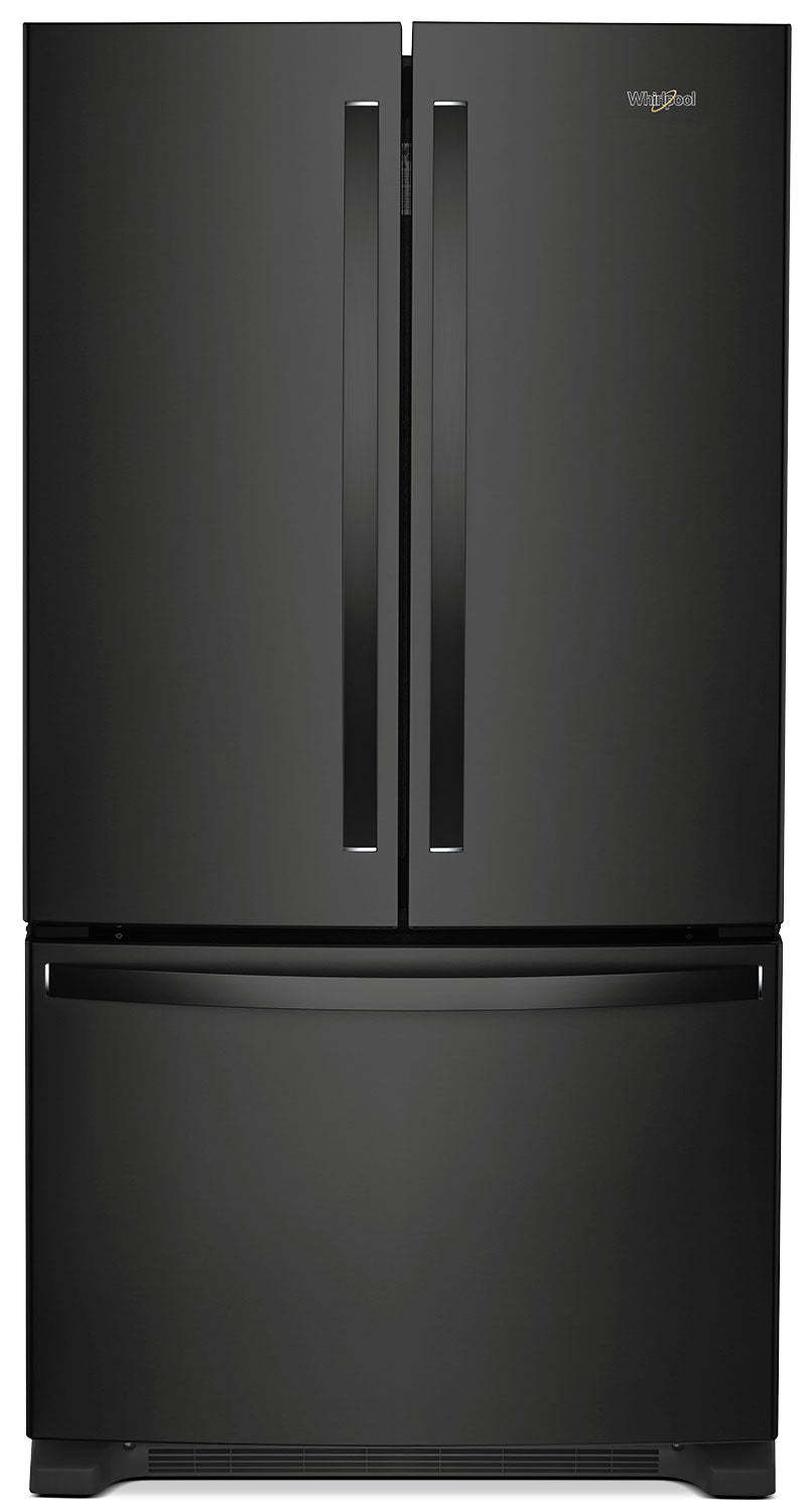 Réfrigérateur Whirlpool de 25 pi³ et de 36 po à portes françaises - noir - WRF535SWHB | Whirlpool 36 25 Cu. Ft. French-Door Refrigerator - Black - WRF535SWHB