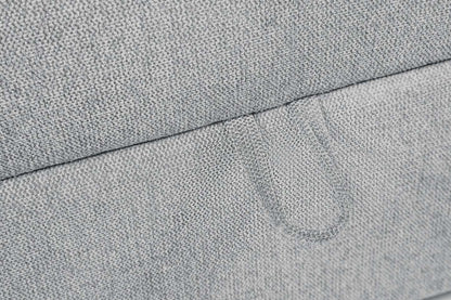 Scott Living Pouf de rangement modulaire Evolve 39,5 en tissu d'apparence lin avec coussin en plumes - Gris | Pouf de rangement modulaire Evolve de Scott Living de 39,5 po en tissu d'apparence lin avec coussin en couette et plumes - gris