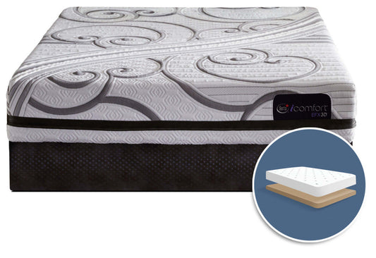 Ensemble matelas à profil bas Gravati iComfort EFX3D de Serta pour lit double