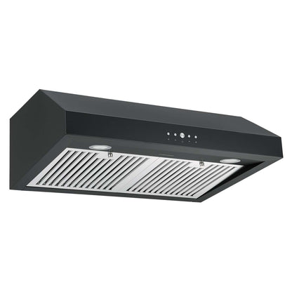 Hotte de cuisinière sous armoire Ancona 30 - AN-18042BLK|Hotte de cuisinière sous l'armoire Ancona de 30 po à conduit - AN-18042BLK|D77G1Y4H